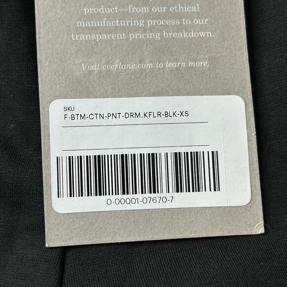 Everlane The Dream Pant Kick Flare Pants Black Women XS NWT Knit Elevated Basic - Picture 13 of 13